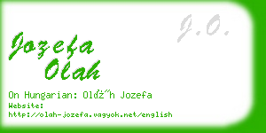 jozefa olah business card